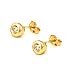 14K .25 CTW Bezel Set Diamond Earrings