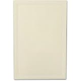 25 Pearlized Triple Debossed #9 Ecruwhite Printable Cards