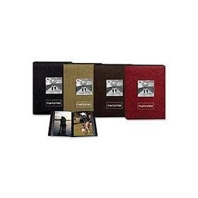 Pioneer Embroidered Patch Faux Suede Photo Album, with Front Cover Frame, Holds 208 4x6 Photos, 2 Per Page. Color: Raspberry