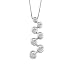 14K White Gold Diamond Journey Pendant