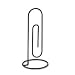 Wire Paper Clip Memo Holder, Black, 3 Diameter x 6-1/2h. FEL55112