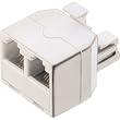 Philips Modular Duplex Jack - White (SDJ6030W/17)