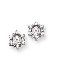 Ann Harrington Jewelry 14k White Gold .30 Ct Tw Diamond Antique Style Earring Jackets