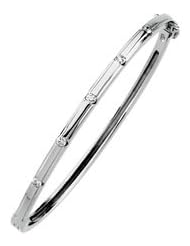 1/4 Ct Tw Diamond Bangle Bracelet by US Gems