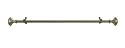 Achim Home Furnishings Buono II Othello Curtain Rod with Finials, 86-Inch Extends to 150-Inch