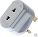 DSP1273 Shaver/Toothbrush Plug Adapter - 2 Pin Socket For Shaver/Toothbrush Converts to Standard 3 Pin UK Plug - 1 AMP Fuse BS646, BS 1363/3, ASTA STD 125. Approved by ASTA - Shaving Lead Sold Separately (DAP101)