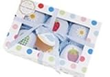 Baby Bunch Blue Cupcake Onesies (2 Sizes)