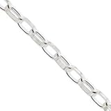 Sterling Silver 18inch Solid Polished Fancy Link Necklace QH351-18