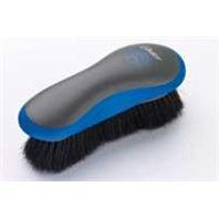 Oster Equine Care Series Finishing Brush, Medium Bristle, Natural Horse Hair, Blue