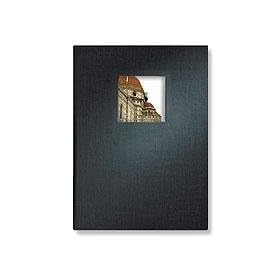 Kolo Essex Travel Book, Medium, 6.6 x 4.4, Black Leather Covers with Black Pages.