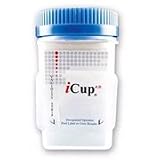 iCup® A.D. 6 Panel Urine Drug Test (COC/THC/OPI/OXY/AMP300/MDMA) (25 Cups)
