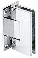 CRL Vienna 037 Series Chrome Wall Mount Shower Door Hinge with Internal 5 Degree Pin