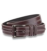 North Coast Leather Contrast Stitch Belt