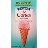 Goldbaum's Gluten Free Ice Cream Cones, 12 Cones (1.3-ounces), Kosher 