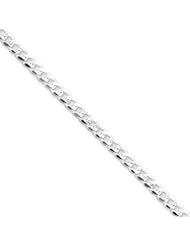 Sterling Silver 4mm Pave Curb Chain QCF100-8"