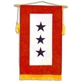 Service Flag Banner 8x14 with 3 Stars