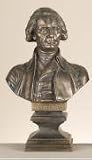 Thomas Jefferson 18 Tall Bronze Bust Statue