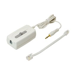 【クリックで詳細表示】ミヨシ(MCO)通話録音アダプタ- 4極4芯 受話器接続用 TRA-H44WH： ホーム＆キッチン