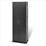 Prepac Furniture Locking Media Cabinet Multimedia Storage