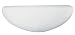 American Fluorescent MES218WEC Metro Wall Sconce, Enclosed White Glass Diffuser, 6-Inches x 17-Inches 18W