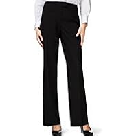 Pinstriped Flat Front Straight Leg Trousers