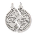 Sterling Silver 2 Piece Mizpah Charm