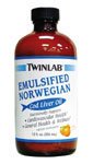 TwinLab - Emulsified Norwegian Cod Liver Oil Orange, 12 fl oz liquid