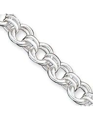Sterling Silver Fancy Link Bracelet QG1556-7.5"