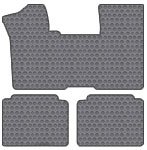 Cadillac Fleetwood Custom-Fit All-Weather Rubber Floor Mats 1 Pc Front W/2 Pc Rears - Coupe - Gray (1985 85 1986 86 1987 87 1988 88 1989 89 1990 90 1991 91 1992 92 )