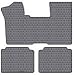 Cadillac Fleetwood Custom-Fit All-Weather Rubber Floor Mats 1 Pc Front W/2 Pc Rears - Coupe - Gray (1985 85 1986 86 1987 87 1988 88 1989 89 1990 90 1991 91 1992 92 )