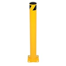 Vestil BOL-42-4.5 Yellow Powder Coat Pipe Safety Bollard, Steel, 4-1/2" OD, 42" Height