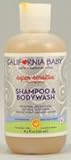 California Baby Super Sensitive Shampoo and Body Wash, No Fragrance, 8.5 Ounce Bottle