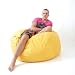 Red Foam Filled Double Bean Bag Cotton Drill