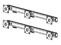Bretford Double-Level Multiple Displays FPSM-W-DIS6-AL - Mounting kit ( six-screen mounting arm ) for flat panel - aluminum, steel - wall-mountable