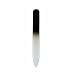Colored Crystal Glass Manicure / Nail File in White Sheath, Small