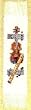 Eva Rosenstand Music Violin Flute Bookmark Counted Cross Stitch Kit #45-244