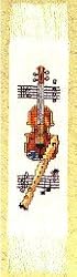 Eva Rosenstand Music Violin Flute Bookmark Counted Cross Stitch Kit #45-244