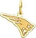 14K Gold NFL New England Patriots Logo Charm