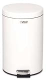 United Medi-Cans 3.5 gallon Steel Step Can White Waste Receptacle MST3.5EWH