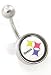 Pittsburg Steelers Officially Licensed belly button ring