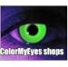 GLOW IN THE DARK Green costume theatrical special effect 9mm colored contact lenses (none prescription), authentic lens ships directly from Marieta Vision