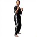 T-Sport Full/Semi Contact Trousers- (Satin) (Size: 5/180) (Colour: Black / Pink )