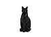 Near & Dear Pet Memorials Elite Cat Resin Cremation Urn, 25 Cubic Inch, Black