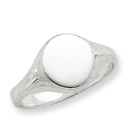 Sterling Silver Signet Ring - Size 7