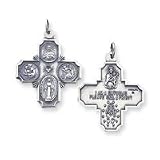Sterling Silver Four-Way Medal