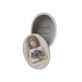  Thank You Keepsake Box - 26615 by Willow Tree