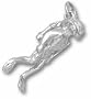 Scuba Diver Charm - Sterling Silver Jewelry