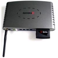 Kyocera KR1 Mobile Router - Wireless router + 4-port switch - Ethernet, Fast Ethernet, 802.11b, 802.11g external