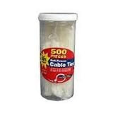 GB 50098 Electrical Assorted Cable Ties, 500-Pack