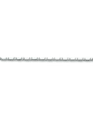 14K White Gold Holds 19 2.4mm Stones .99ct Bar Link Tennis Bracelet Mountin